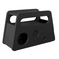 Tavolino con ruote, angoli arrotondati, mobile salvaspazio per soggiorno e camera da letto, 81x33x51,5 cm, Nero