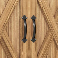 Casetta da Giardino in Legno a 2 Ante con Maniglie in Stile Country, 77x55x72 cm, Marrone