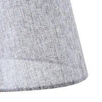 Lampada da Terra in Legno con 3 Ripiani e Paralume in Tessuto, 45x45x148cm, Grigio