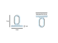 Occhioli Tende da Sole Anelli Ricambi Tende a Caduta Occhielli 2 pz Colori Vari