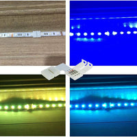 Connettore angolare per striscia led rgb 10mm alta qualità optonica 6621