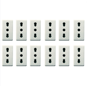 Presa bivalente bipasso 10/16a serie gewiss gw20203 pezzi 12