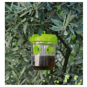 Trappola insetticida per vespe e mosche ed insetti vari box da 2 pezzi per orti giardini cortini e terrazzi