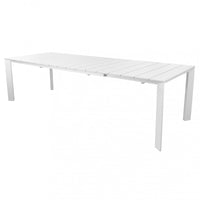 Tavolo Alluminio Bianco Sacramento 215/280X100 Cm