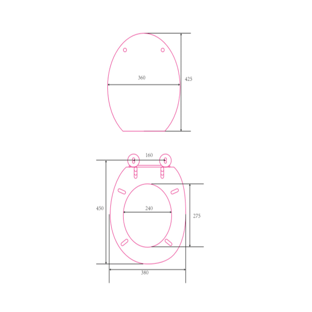 Sedile wc copri water tavoletta vaso universale bianco mdf legno pesante cerniere metallo bagno *** pezzi 1