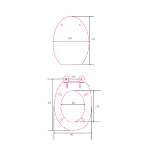 Sedile wc copri water tavoletta vaso universale bianco mdf legno pesante cerniere metallo bagno *** pezzi 1