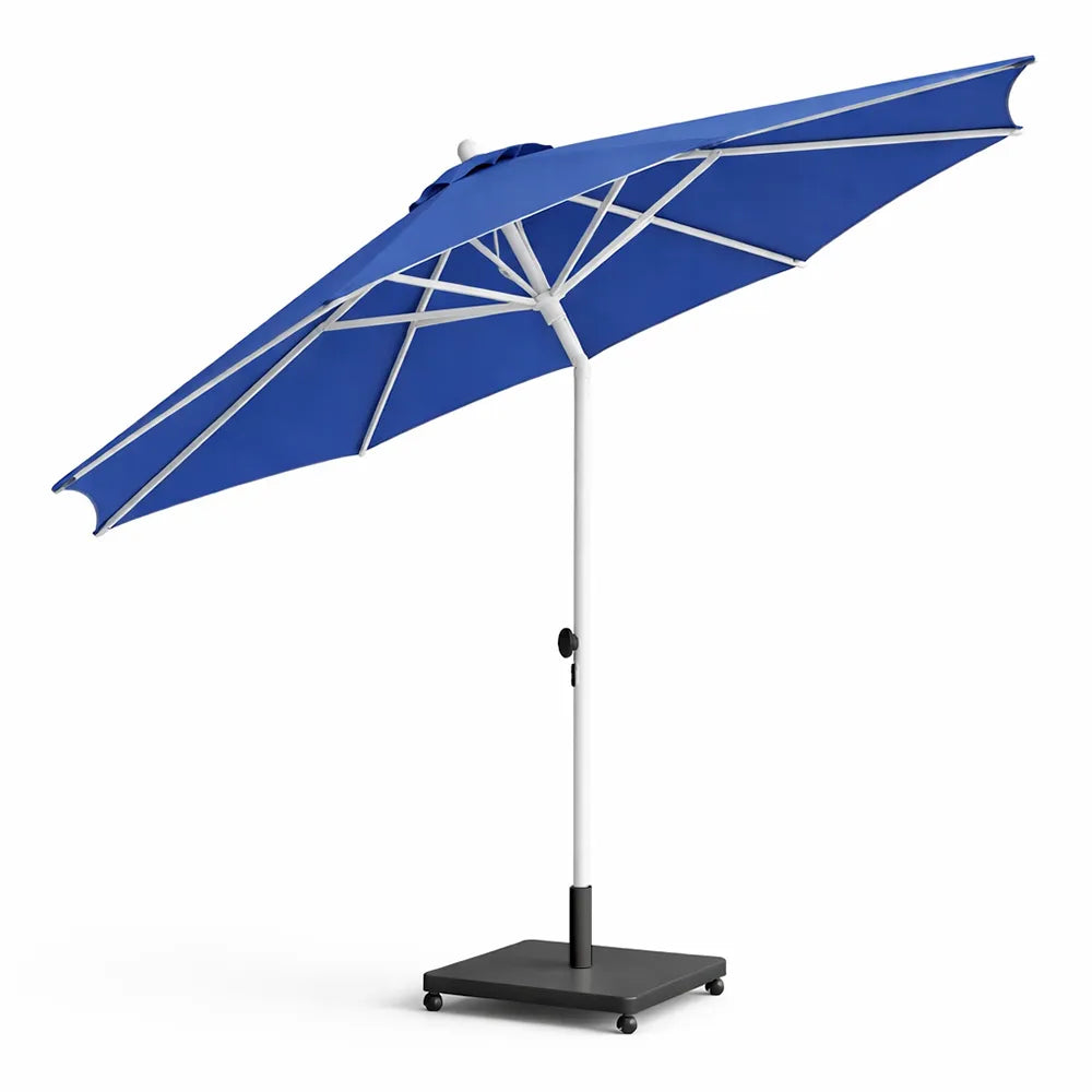 Tempo Style - Ombrellone 3×3 per esterni Parioli – Blu/Bianco