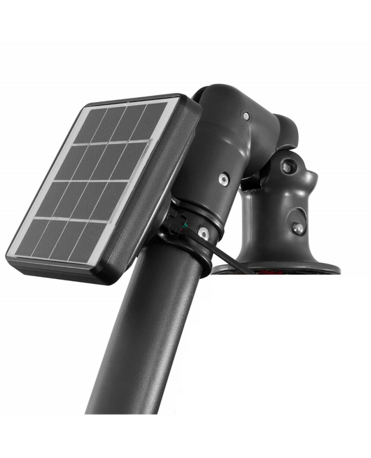 Ombrellone ottagonale marrone 2,7 mt con palo laterale e illuminazione led pannello solare Sicorage Ludex