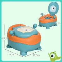 Vasino per Bambini da 6 Mesi a Forma di Alieno, Seduta Ergonomica, Schienale e Vaschetta Rimovibile, Blu