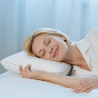 Cuscino Memory Foam a Rimbalzo Rapido con Copertura Rimovibile e Lavabile, 60x40x10 cm, Bianco Crema