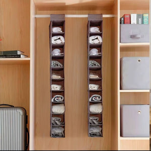 Organizer Armadio in Tessuto Portatutto Organizzatore Pensile 10 Ripiani 69705