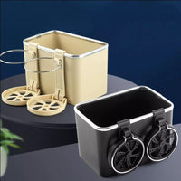 Organizer portaoggetti universale per bracciolo auto con porta bicchiere