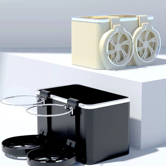 Organizer portaoggetti universale per bracciolo auto con porta bicchiere