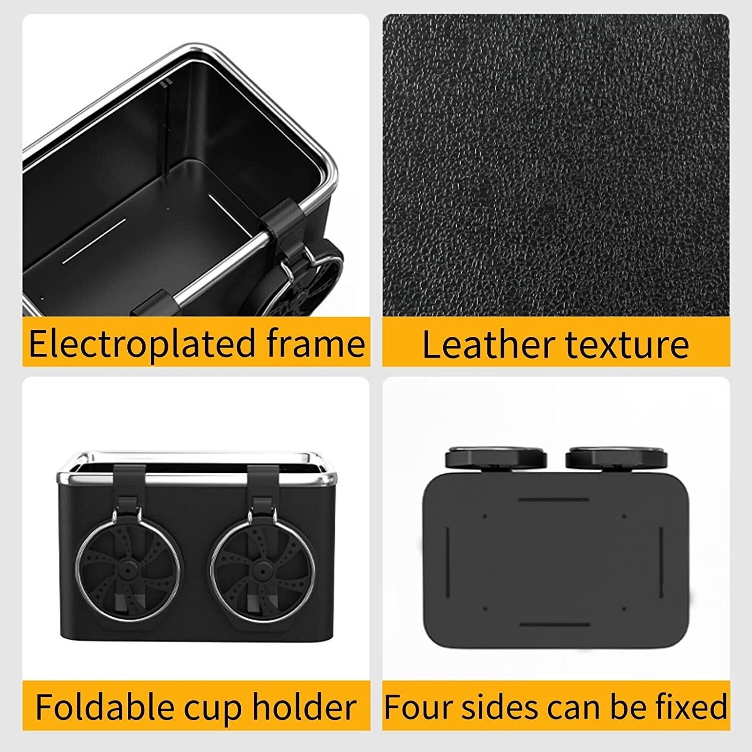 Organizer portaoggetti universale per bracciolo auto con porta bicchiere