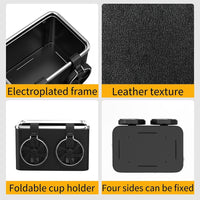 Organizer portaoggetti universale per bracciolo auto con porta bicchiere