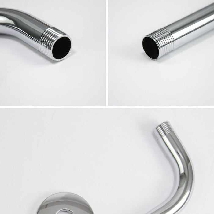 Ogomondo braccio doccia ottone cromato prolunga soffione doccia bagno fisso attacco standard