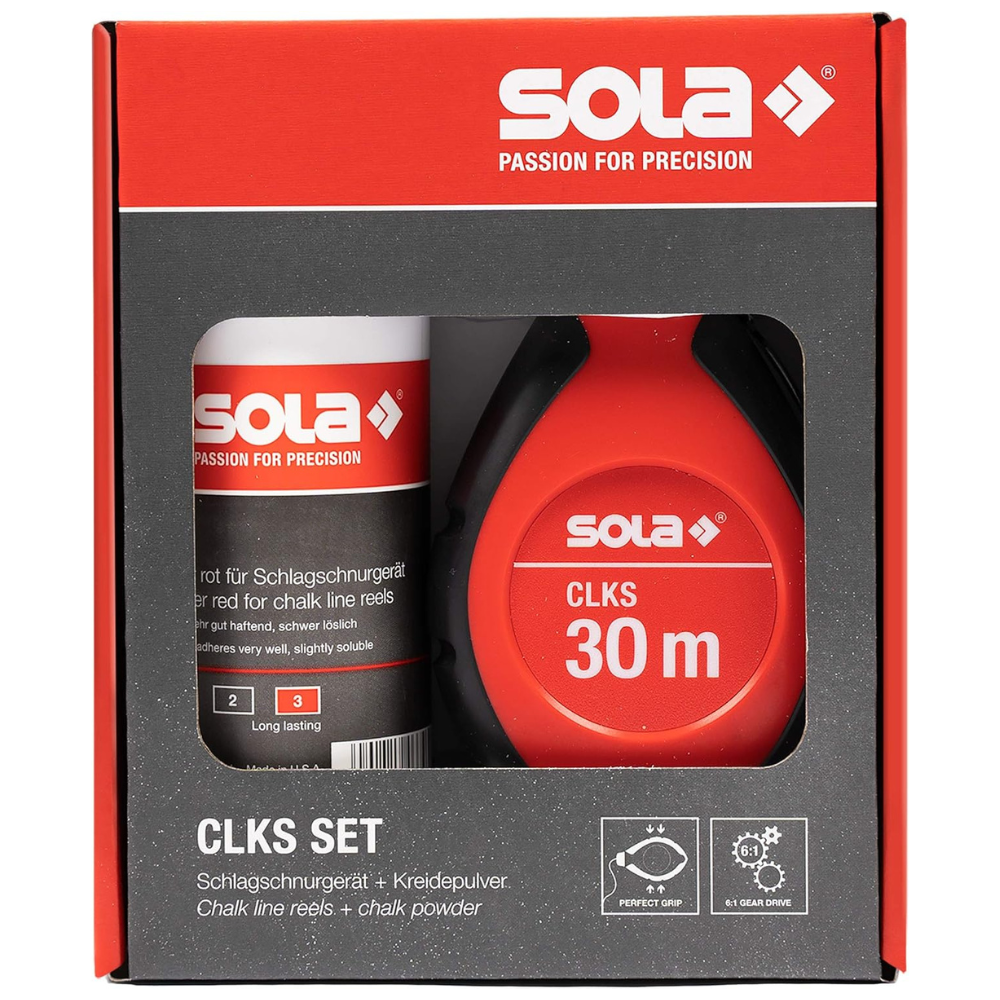 Set marcatura tracciatore clks filo 30 metri gesso blu preciso veloce resistente