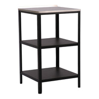 Set Bolognano Mobili da Esterno in Acciaio - Bancone Armadietto e Carrello Portavivande - Nero opaco casa.pro