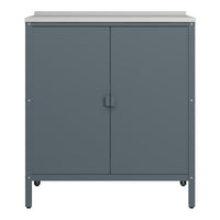 Armadietto da Giardino Bolognano 92 x 80 x 50 cm Acciaio - Grigio Scuro Opaco - casa.pro