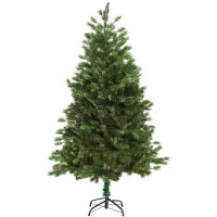 Albero di Natale Artificiale Gigante 210cm Realistico, Decorazione di Natale con 934 Rami, Base Pieghevole e Rimovibile