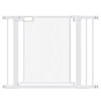 Cancellino per Cani Estensibile a Pressione con Chiusura Automatica per Spazi da 75-103cm, Bianco