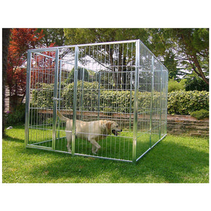 2 pannelli semplici in rete per box cani con zincatura elettrolitica ciascuno misura 100xh180 cm