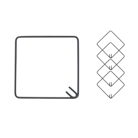 Staffe armatura ferro 40x40 cm strutture cemento disponibili diverse quantità *** pezzi 50, confezione 1