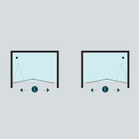 Porta doccia a soffietto book cristallo temprato profilo bianco bianco *** misure 71-75xh190 cm serigrafato, confezio...