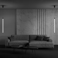 Lampadario A Sospensione Moderno Ray Alluminio Nero Luce Led Integrato 20W