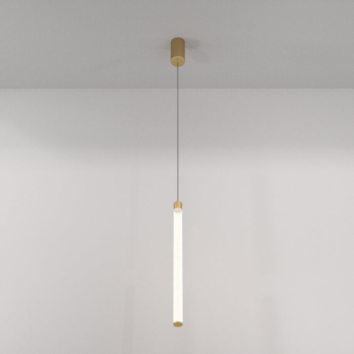 Lampadario A Sospensione Moderno Ray Alluminio Oro Luce Led Integrato 20W