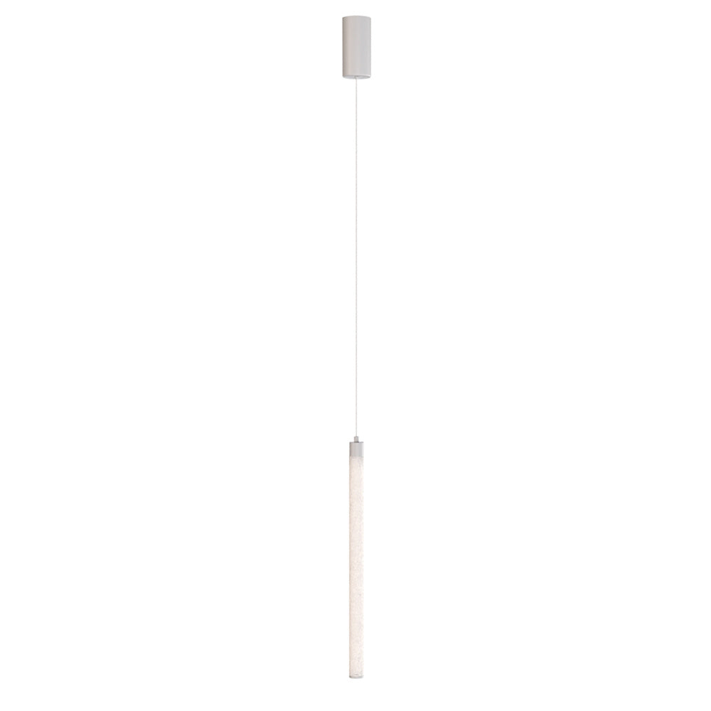 Lampadario A Sospensione Moderno Ray Alluminio Bianco Luce Led Integrato 20W