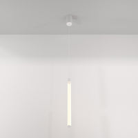 Lampadario A Sospensione Moderno Ray Alluminio Bianco Luce Led Integrato 20W