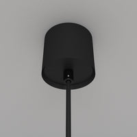 Lampadario A Sospensione Moderno Luna Alluminio Nero Led Integrato 5W Fredda