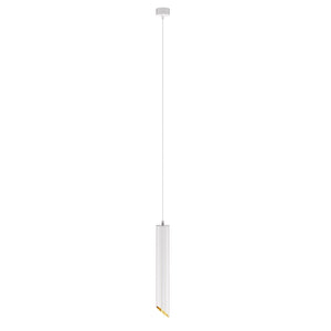 Lampadario A Sospensione Moderno Lipari Grande Alluminio Bianco 1 Luce Gu10 35W