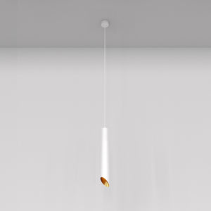 Lampadario A Sospensione Moderno Lipari Grande Alluminio Bianco 1 Luce Gu10 35W