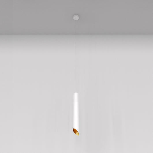 Lampadario A Sospensione Moderno Lipari Grande Alluminio Bianco 1 Luce Gu10 35W