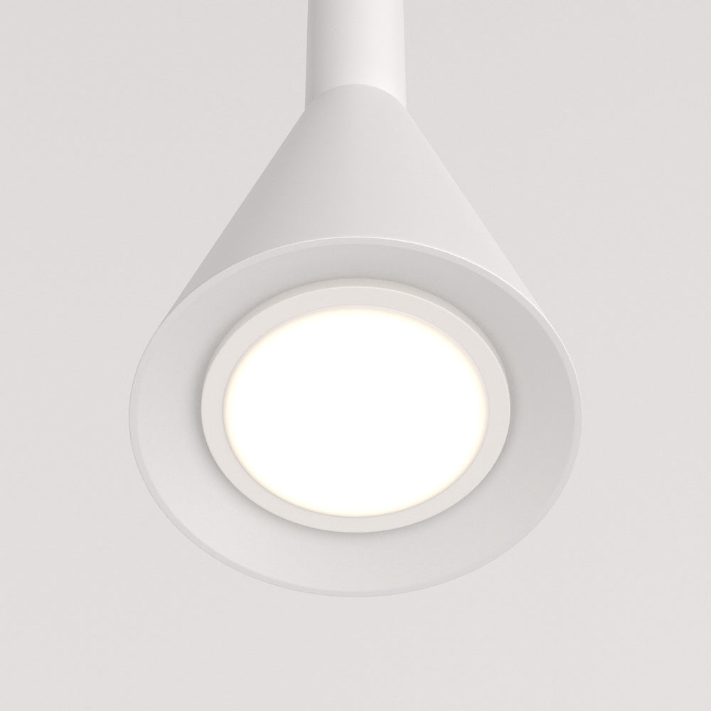 Lampadario A Sospensione Moderno Arrow Metallo Bianco 1 Luce Gu10 40W