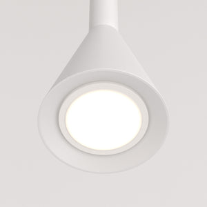 Lampadario A Sospensione Moderno Arrow Metallo Bianco 1 Luce Gu10 40W