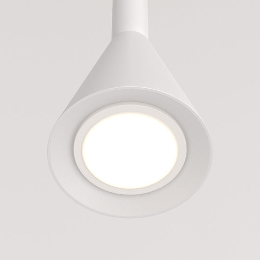 Lampadario A Sospensione Moderno Arrow Metallo Bianco 1 Luce Gu10 40W