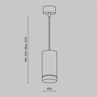 Lampadario A Sospensione Moderno Orlo Alluminio Nero Luce Led Integrato 12W