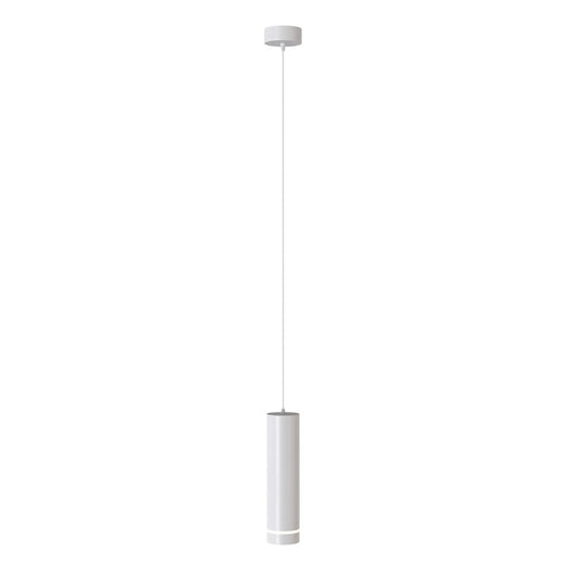 Lampadario A Sospensione Moderno Orlo Alluminio Bianco Luce Led Integrato 12W