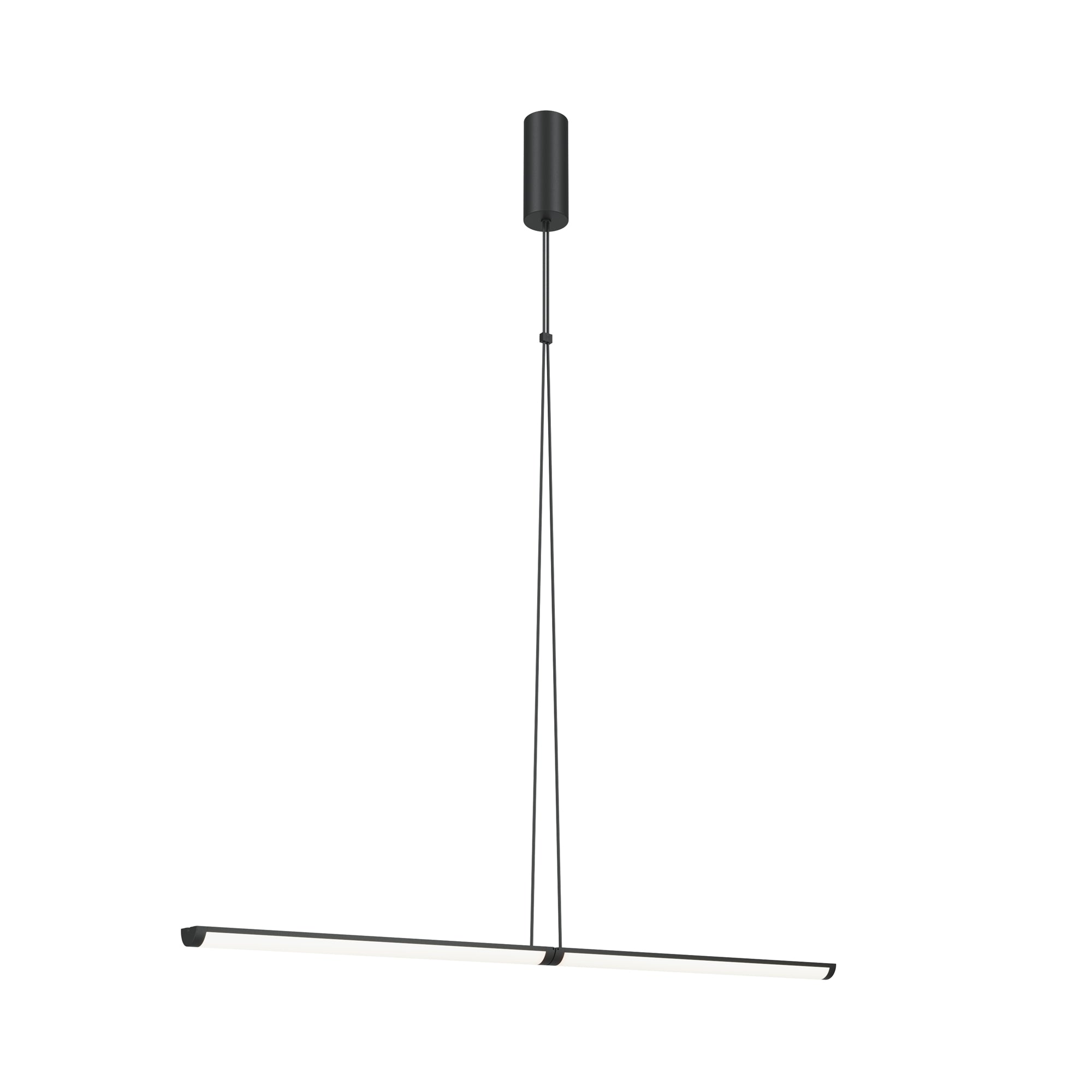 Lampadario A Sospensione Moderno Supersymmetry Alluminio Nero 1 Luce Led 18W