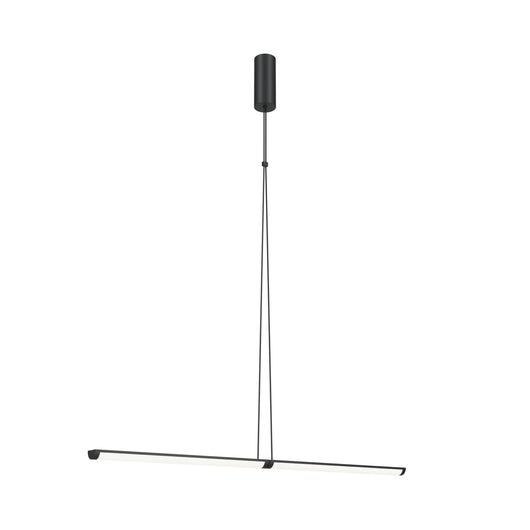 Lampadario A Sospensione Moderno Supersymmetry Alluminio Nero 1 Luce Led 18W