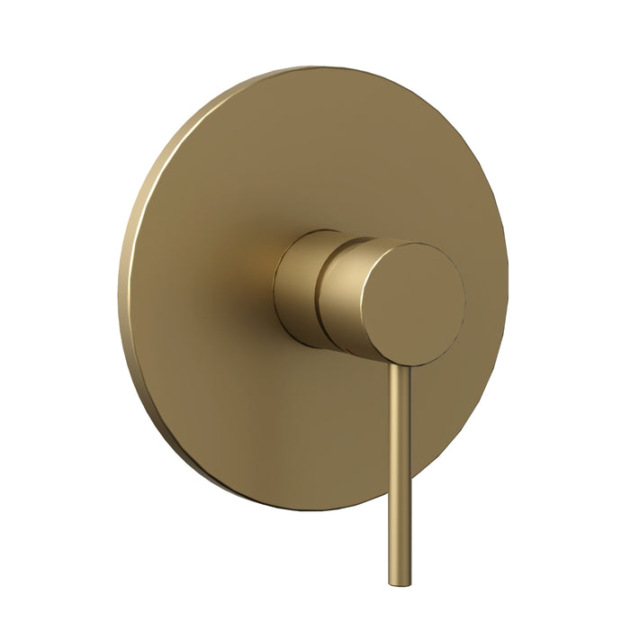 Miscelatore monocomando doccia incasso 1 via serie jazz install box completo *** finitura- oro matt satinato, confezi...