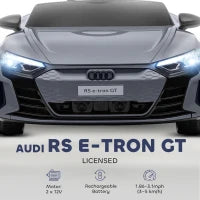 Auto Elettrica per Bambini di +3 Anni AUDI RS e-tron GT Auto a Batteria con Telecomando 103x58x41 cm Grigio