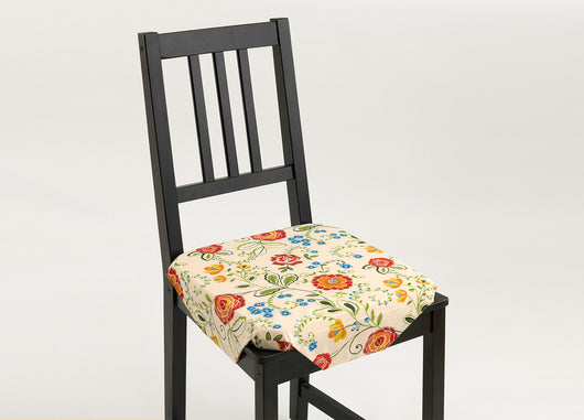 Set Cuscini Coprisedia Imbottiti Sfoderabili Modello Garden Made In Italy - Aletta 6Pz - Panna