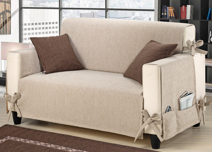 Copridivano Disegno Intreccio - 3 Posti - Blu