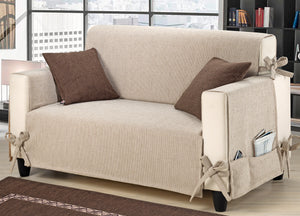 Copridivano Disegno Intreccio - 2 Posti - Ruggine