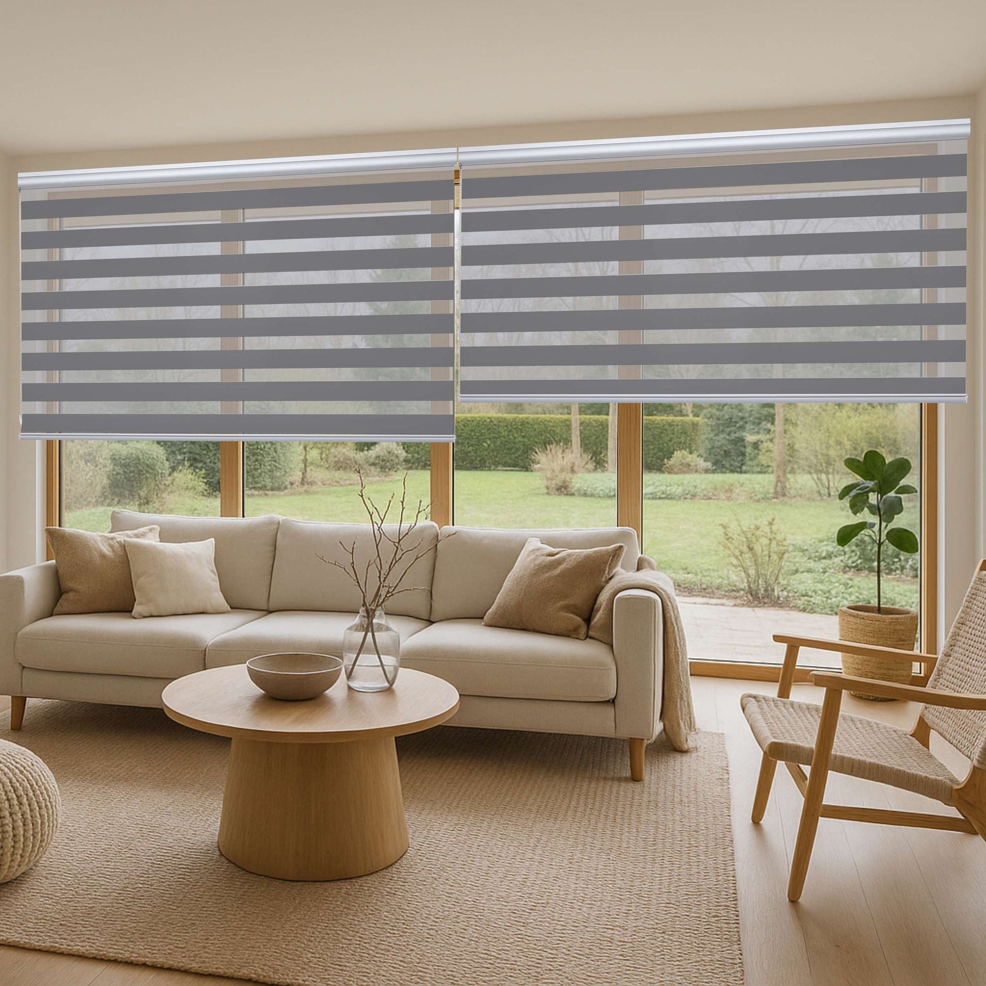 Tenda a Rullo giorno / notte Premium Con Finiture premium Argento 160x250 cm