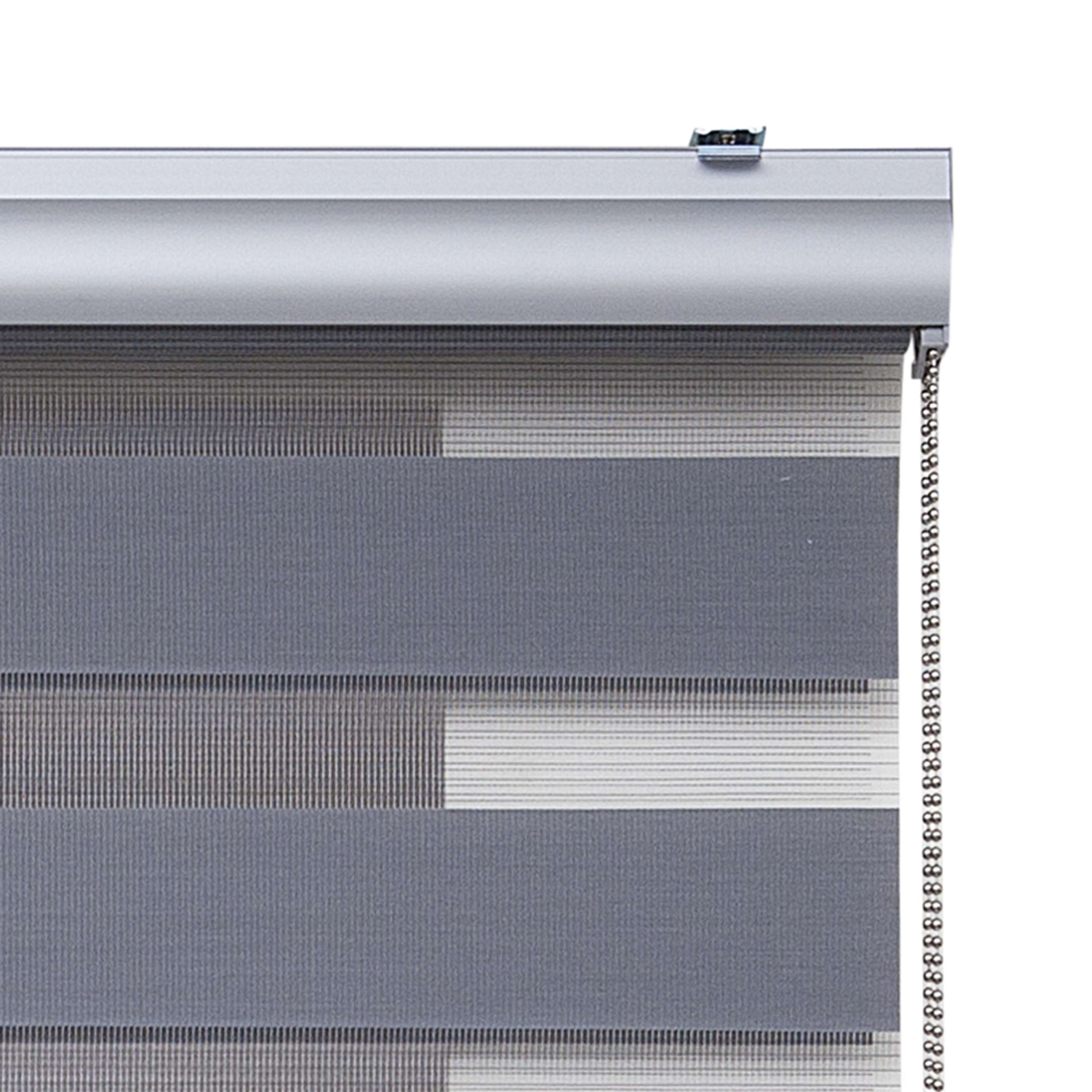 Tenda a Rullo giorno / notte Premium Con Finiture premium Argento 140x250 cm
